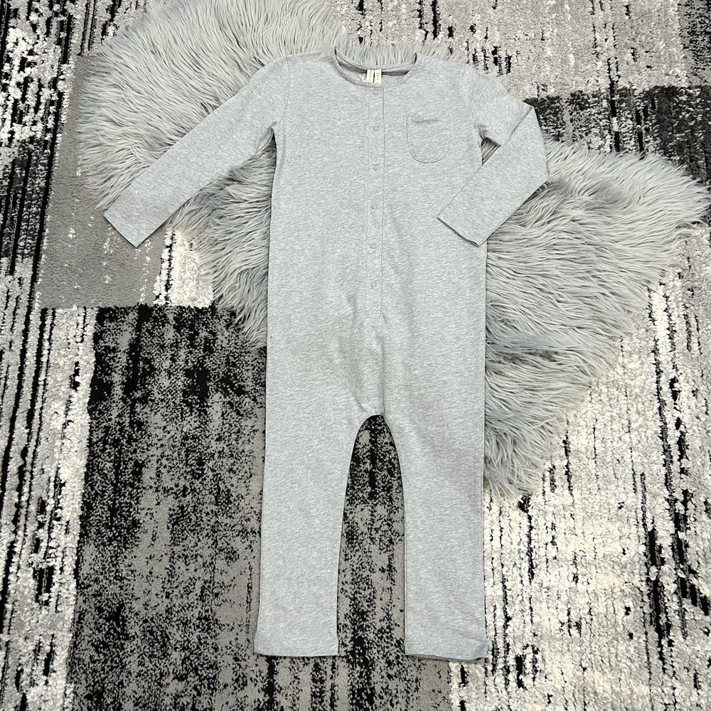 Gray Label Youth Long Sleeve‎ Gray Melange Playsuit Romper Size 2-3T NWT ($66)